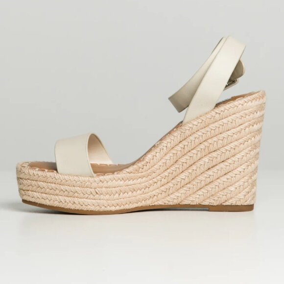 Steve Madden Womens Upstage Tan Wedge Espadrilles Size 6 - Picture 4 of 4